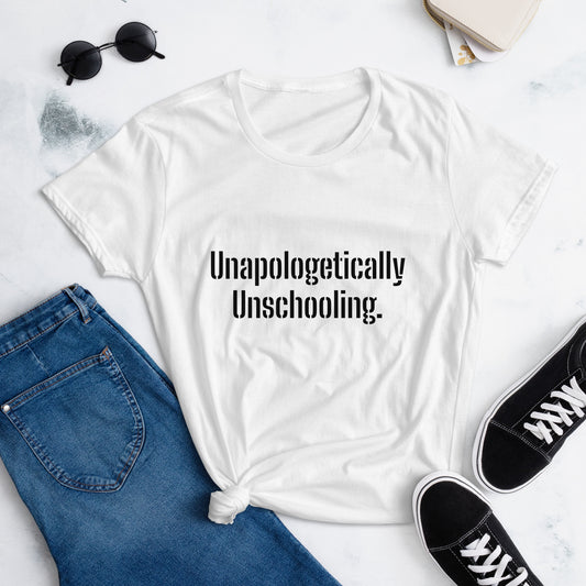 Unapologetically Unschooling short sleeve t-shirt